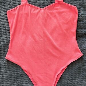 SHEIN Pink Ribbed Knit Top